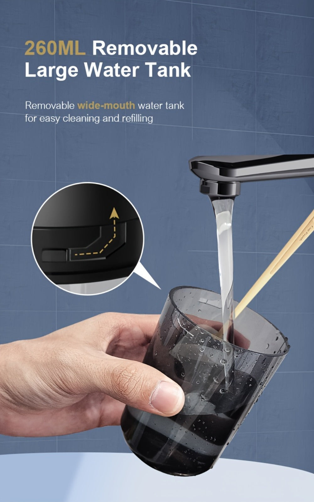 Water Flosser Cordless Oral Irrigator 4 Modes 4 Nozzles Rechargeable IPX7 Waterproof Portable Deep Cleaning Gum Care Dental Hygiene for Braces Travel Home Gift Black