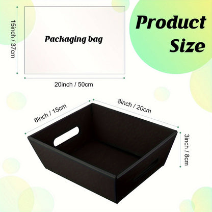 Seventy-Four-Piece Gift Basket Kit with 20 Folding Paper Baskets, 30 Clear Bags and 24 Multicolor Bows