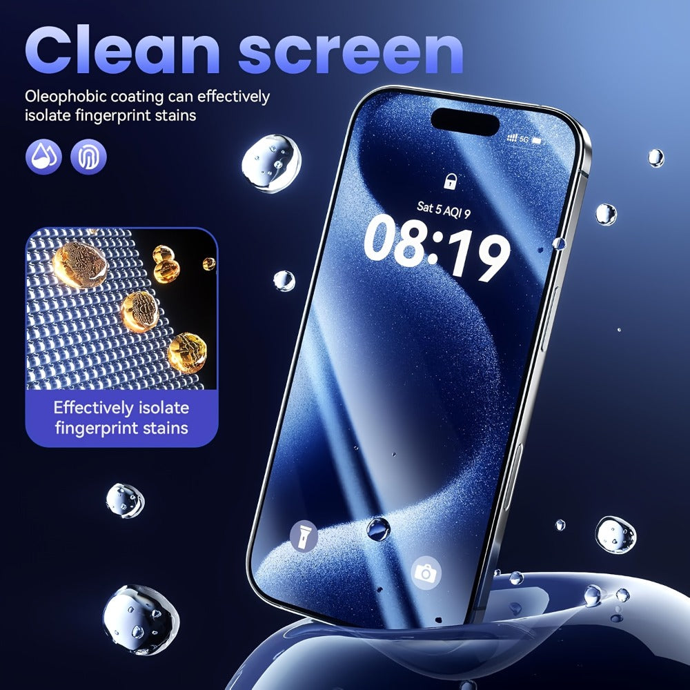 Screen Protector, Privacy Tempered Glass with 360-Degree Side-Angle Filter for 22 Selected iPhone Model Options