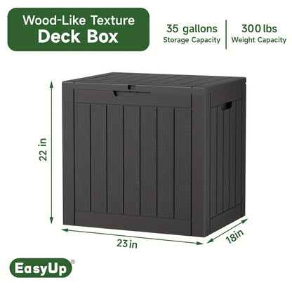 Outdoor Storage Box | Lockable Weatherproof Deck Box Patio Garden