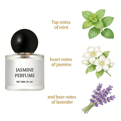 Women's Floral Perfume Spray — Jasmine & Sweet Orange Blossom | Fresh Mint Top Notes, Lavender Base | Long-Lasting 12-Hour Romantic Fragrance | Gift for Her