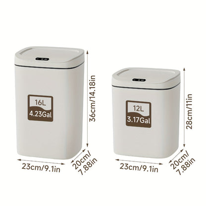 Motion Sensor Trash Can Touchless – Smart Hands-Free Trash Bin with Sealing Lid & Odor-Blocking Technology, Trash Bag Fixing Ring, Easy Clean Durable Design for Kitchen, Office & Bathroom