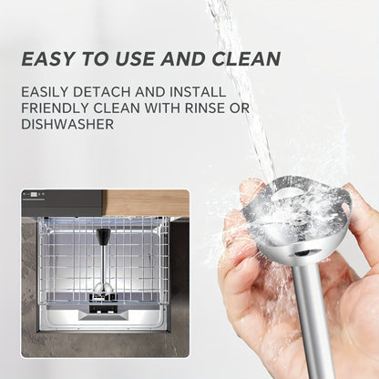 400W Immersion Blender with Two-Button Control, Detachable Shaft and 38 cm Black Handheld Body