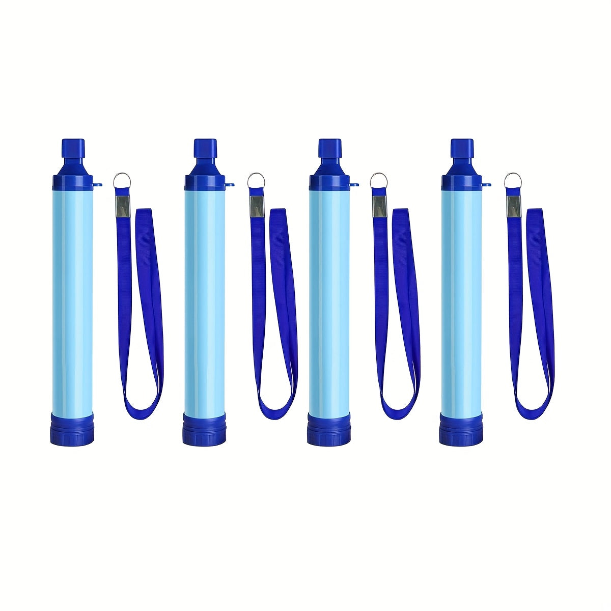 Portable Water Filter Straw for Outdoor Survival – Lightweight ABS Filtration Bottle for Hiking, Camping, Trekking & Emergency Use, Filters Springs, Streams, Lakes & Tap Water – 2 or 4 Pack