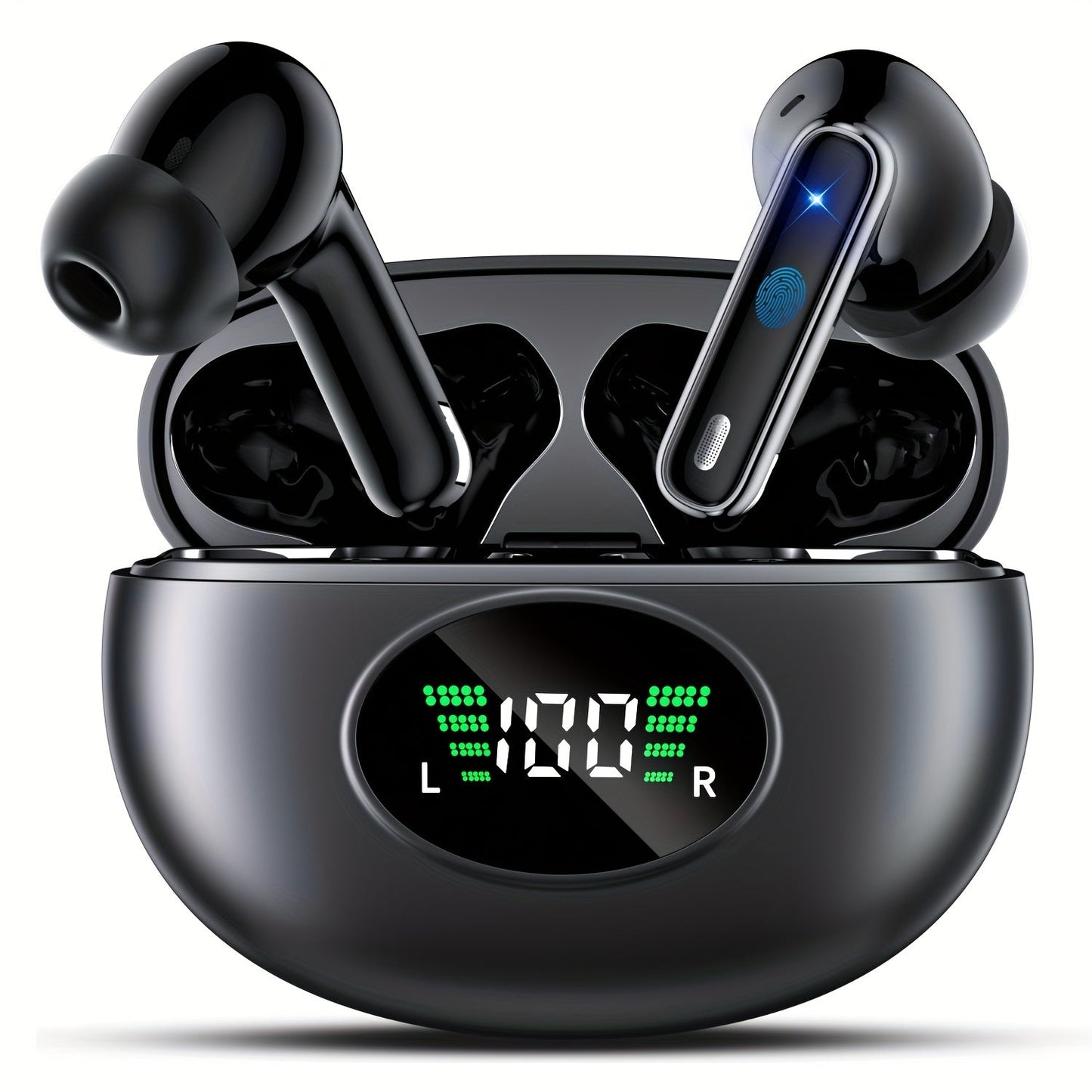 True Wireless Earbuds Bluetooth 5.4 In-Ear Set with 40-Hour Total Playtime, LED Case and Call Noise Reduction