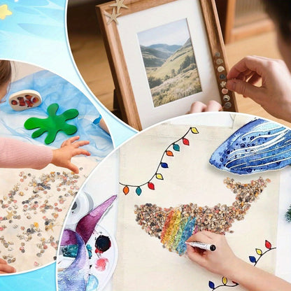 Tiny Seashells Starfish Bulk Set Beach Decor Crafts Vase Filler for Entryways, Bedrooms and Living Spaces