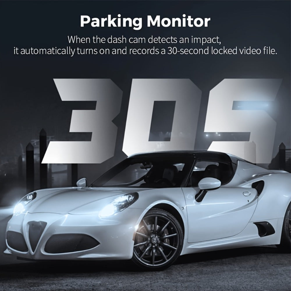 1080P Dash Cam with Night Vision & Loop Recording – 2.2" Car DVR Camera, Suction Cup Mount, Single Lens, No SD Card Required, Available in 4 Colors