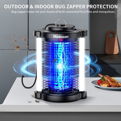 Pest Control Mininoon Electric Light-Grid Device with Dual LED Layout, 15W Marking and Hanging Chain