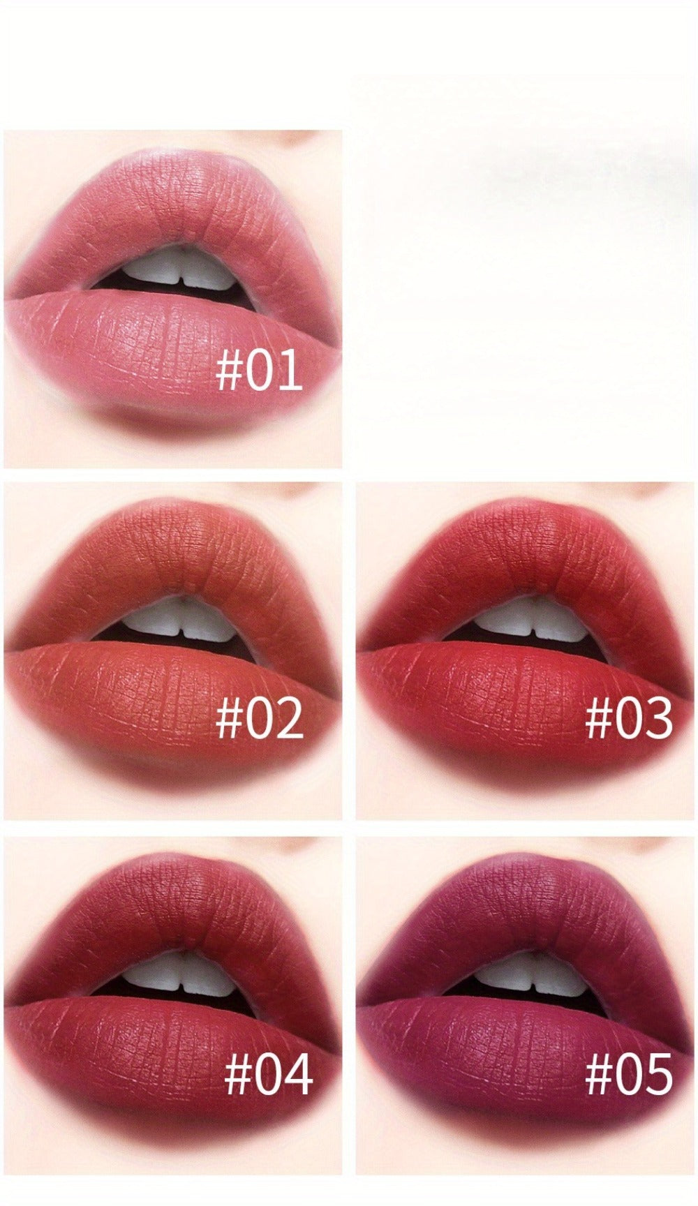 Lip Gloss Set by Fit Colors with 3 Bold Blue Matte Lip Colors and Two Retained Set Options