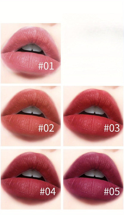 Lip Gloss Set by Fit Colors with 3 Bold Blue Matte Lip Colors and Two Retained Set Options