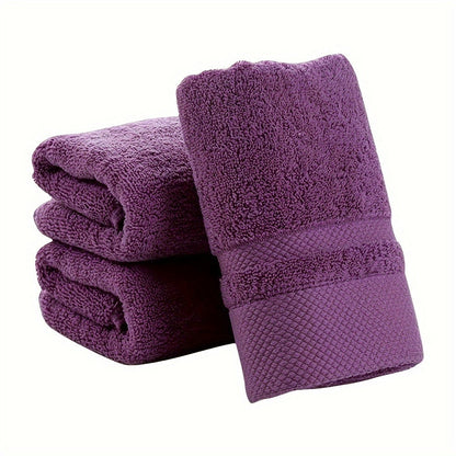 100% Cotton Bath Towel 500GSM Ultra Absorbent Soft Quick Dry Thick Hand Towel for Bathroom Gym Machine Washable Khaki Purple Blue Gray Green White 6-Pack Colorful