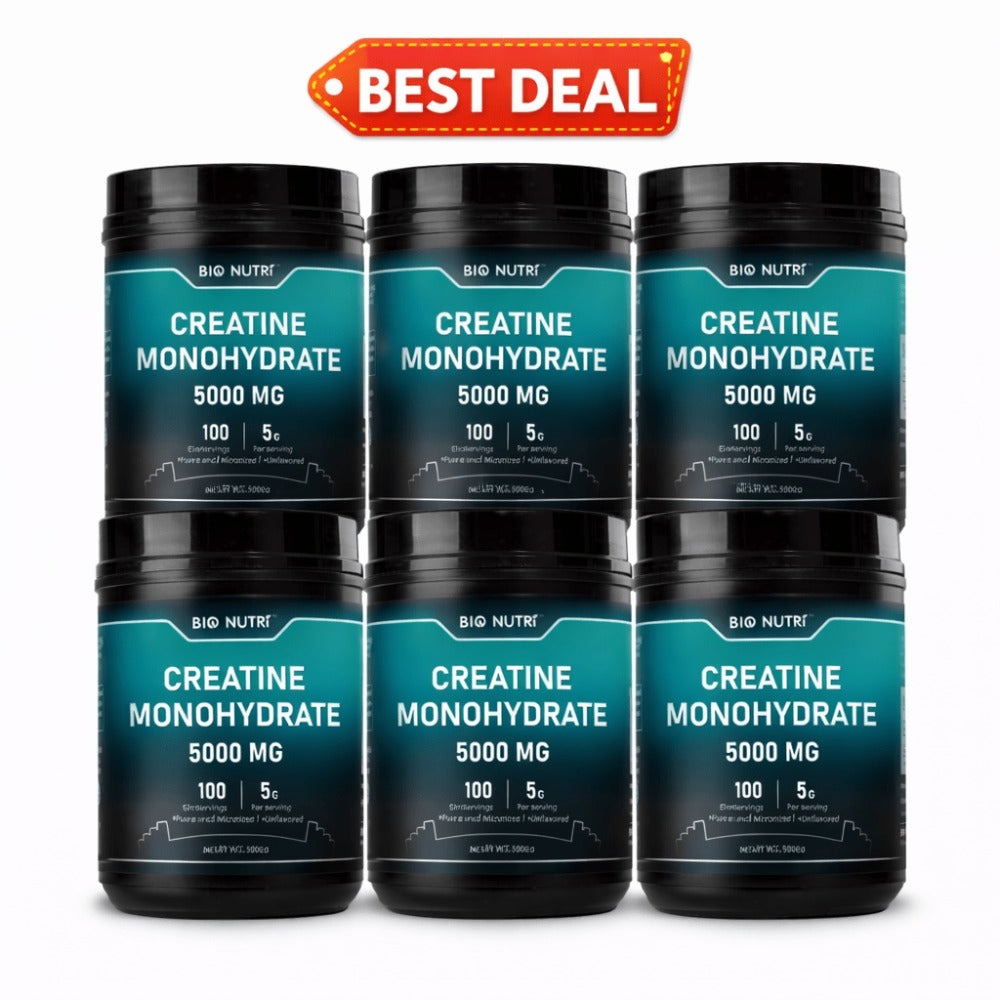 Creatine Monohydrate Powder 5000mg Per Serving 500g Pure Micronized Unflavored - Pre & Post Workout Supplement for Muscle Strength, Power & Recovery - Fast Dissolving 100 Servings