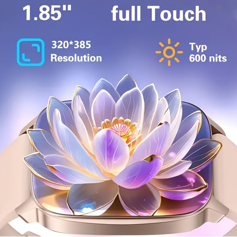 Smartwatch – Smart Bracelet 1.83" Full Touch – Wireless Calling, Message Notifications, Fitness & Multi-Sport Tracker, Heart Rate…