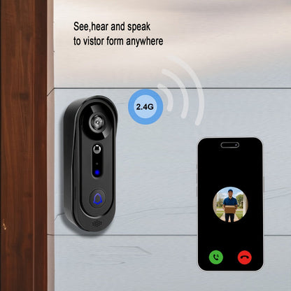 Video Doorbell 1080p Wireless Camera with 166-Degree View, Night Vision, Two-Way Audio and Indoor Chime