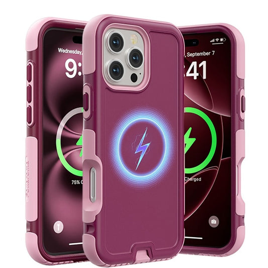 3-Layer Warrior Armor iPhone Case Full Body Shockproof Drop Protection Soft Lining Built-In Dust Plug for iPhone 17 Pro Max 17 Pro 17 Plus 17 16 Pro Max 16 Pro 16 Plus 16 15 Pro Max 15 Pro 15 Plus 15 14 Pro Max 14 Pro 14 Plus 14