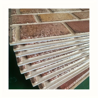 Twenty-Piece Vintage Brick and Stacked-Stone Wall Tile Sticker Set in Pattern 579, 566 or 576