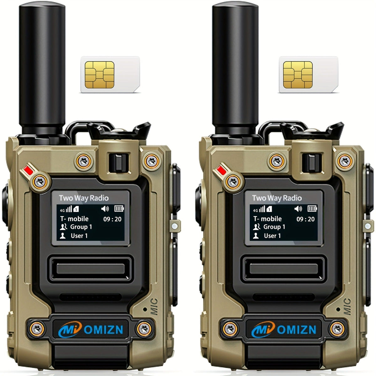 OMI M8 POC Walkie Talkie 5000 Miles, SIM Card Included