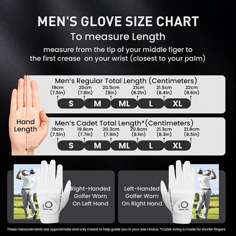 Wet Weather Golf Gloves Rain Grip 3-Pack for Men | Breathable Water-Resistant Golf Gloves for Left & Right Hand – Durable Comfortable Fit in Hot & Wet Conditions (Black, Gray, White | S–3XL)