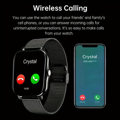 Smartwatch – Bluetooth Calling with 1.83" Full Touch Screen, Multiple Sport Modes, Music Control & Sedentary Reminder – Fitness Tracker…