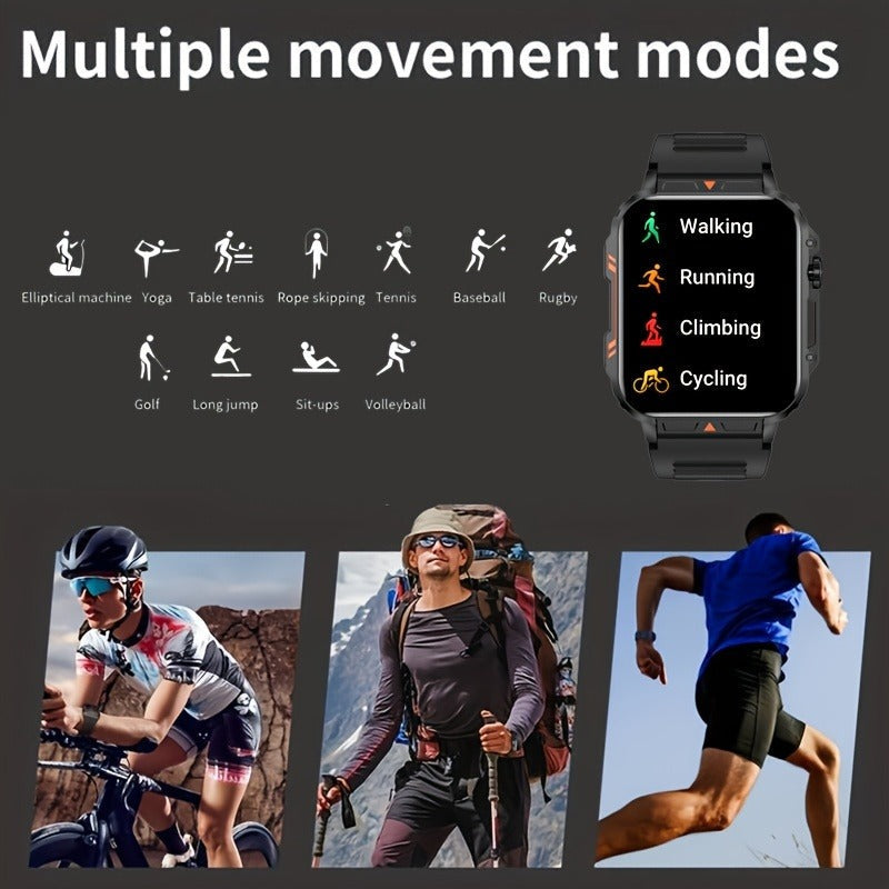 Smartwatch – with Wireless Calling – 1.95" HD Display, 100+ Sport Modes, IP68 Waterproof, Step & Calorie Tracker | SENBONO Men & Women