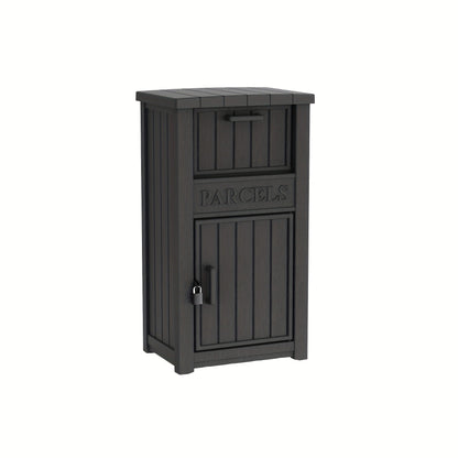 Lockable Outdoor Storage Box weather-ready Package Delivery Porch with 2 Exact Source Checkout Options