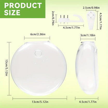 Wall-Hanging Oblate Glass Planter Set in Two-, Four- or Six-Piece Options for Small Plant Displays