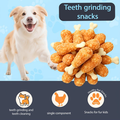Dog Treats Chicken and Rice Dumbbell-Shaped Bites with Multipack and Two Flavor-Label Options