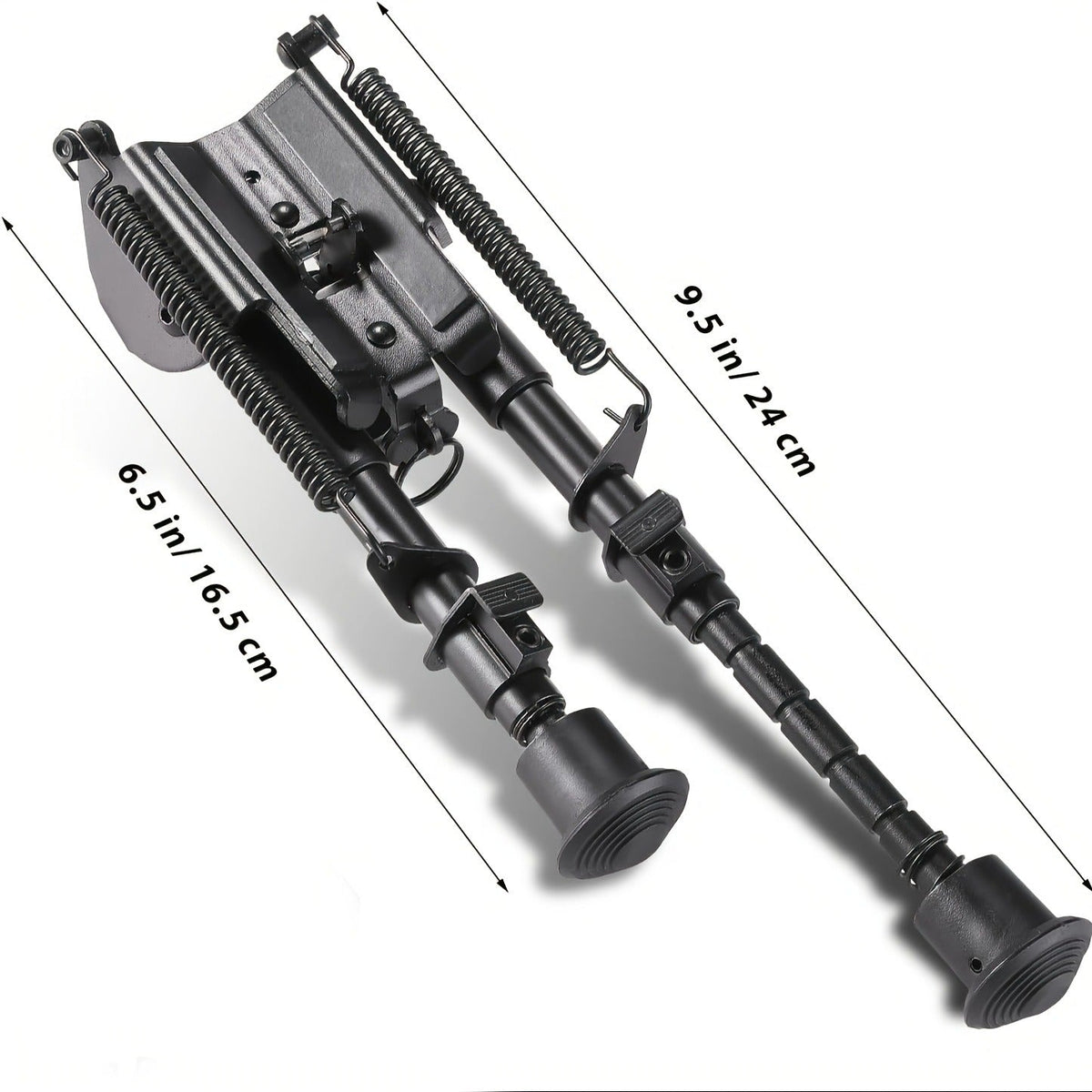Aluminum Alloy Tactical Rifle Bipod – Adjustable 6-9 Inch Spring Return Legs, M-LOK Compatible, Collapsible Shooting Support for Hunting & Range