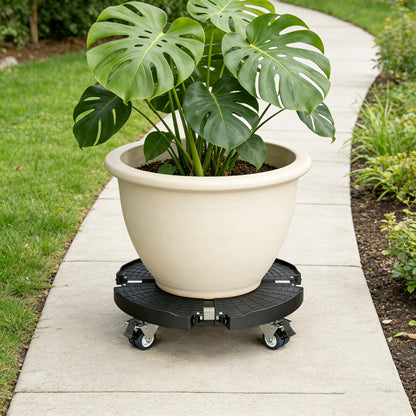 Plant Stand with Wheels 440 lbs – Adjustable 15-22" Heavy Duty Pot Roller with Lockable Swivel Casters for Indoor & Outdoor Planters