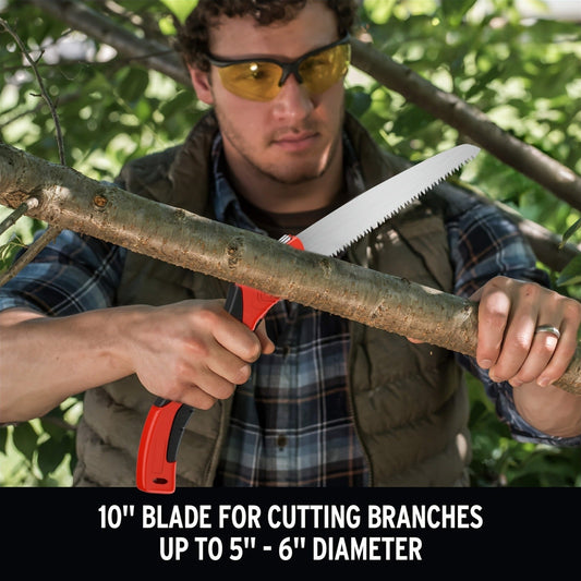 Folding Saw Portable Pruning 7-Inch SK5 Blade Collapsible Manual Wood Cutting Saw for Camping, Survival, Tree Trimming, Gardening and Bushcraft Outdoor Use