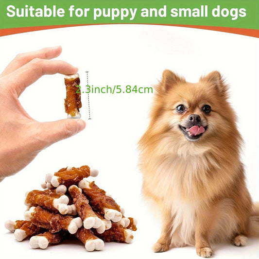 Dog Treats Duck-Wrapped Chew Pieces or Dried Chicken Breast in Two 203g Flavor Options for Dog Reward Use