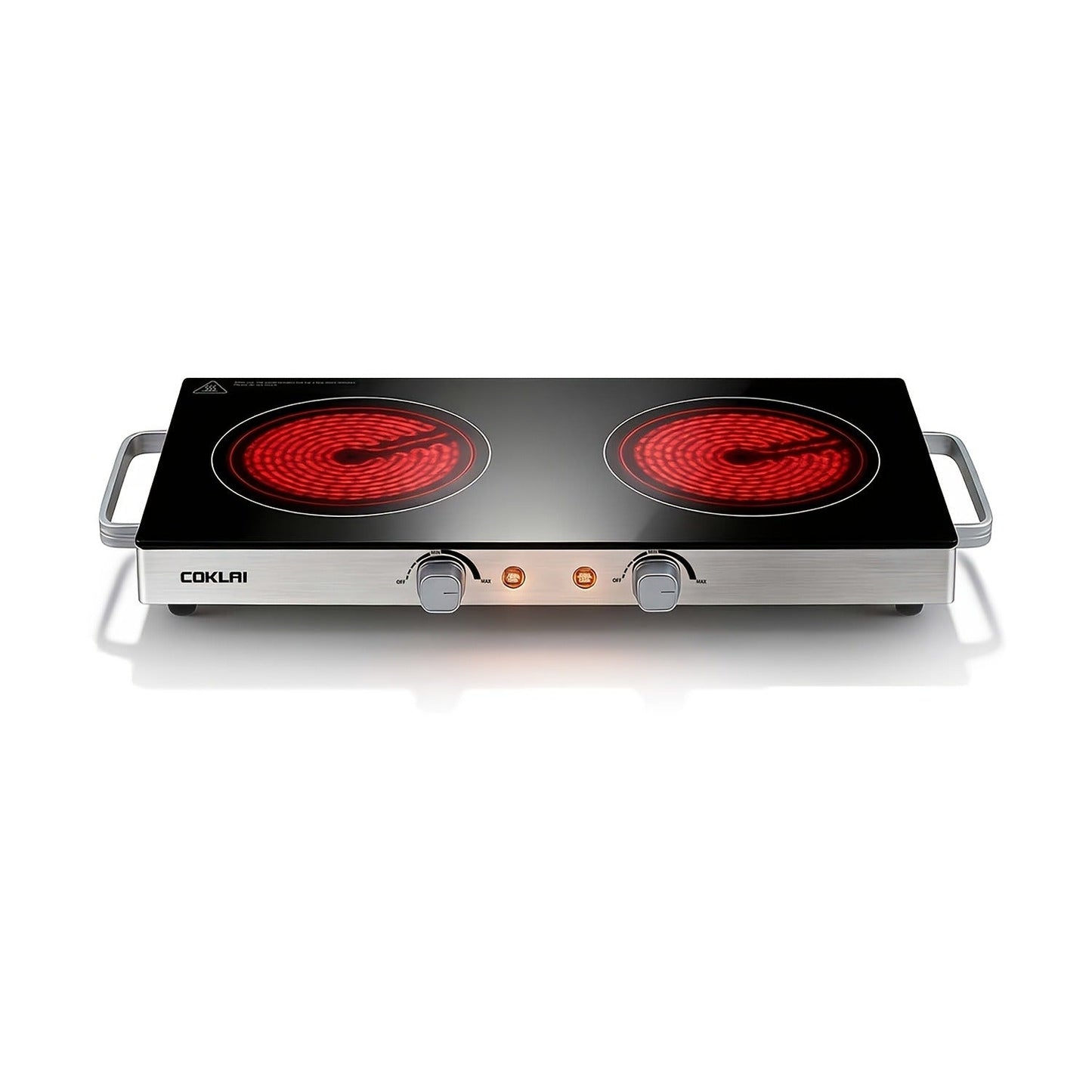 Portable Electric Stove Stainless Steel Single Burner Hot Plate with Temperature Control Easy Clean for Kitchen Dorm Camping RV Office Countertop Cooking 1000W