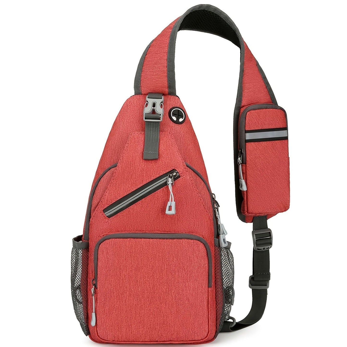 Crossbody Bag for Women & Men, Large Capacity Single Shoulder Bag with Zipper, Lightweight Multi-Pocket Design, Casual Sling Bag for Travel, Hiking, Work & Daily Use – Multiple Colors Available