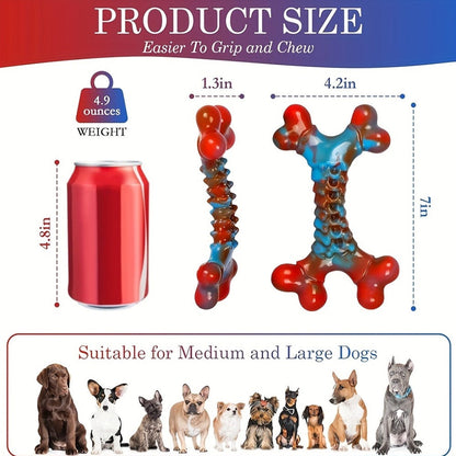 Dog Toy Orange Blue Braided Chew and Tug Bundle with 1, 2, 4 or 5-Piece Options for Large Dogs