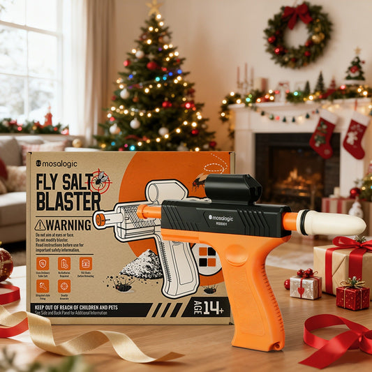 Bug Salt Gun Fly Killer Pistol Salt Shooter Pest Control Toy No Chemicals No Batteries Indoor Outdoor Home Garden Camping Gift