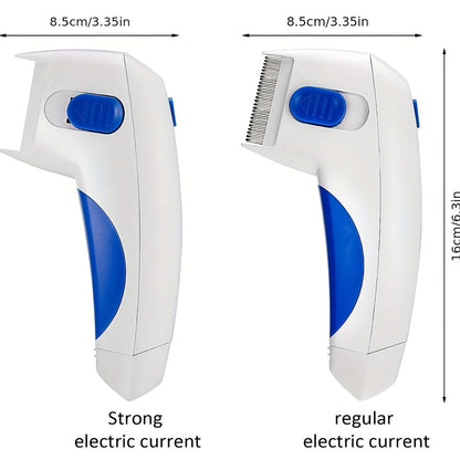 Pet Deshedding Brush, Two-in-One Grooming Comb with Stainless Steel Teeth and Non-Slip Handle
