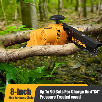 Telescopic Pole Saw Cordless Folding 6-Inch Electric with Compact Design, Battery-Powered Tree Pruner for Garden Pruning
