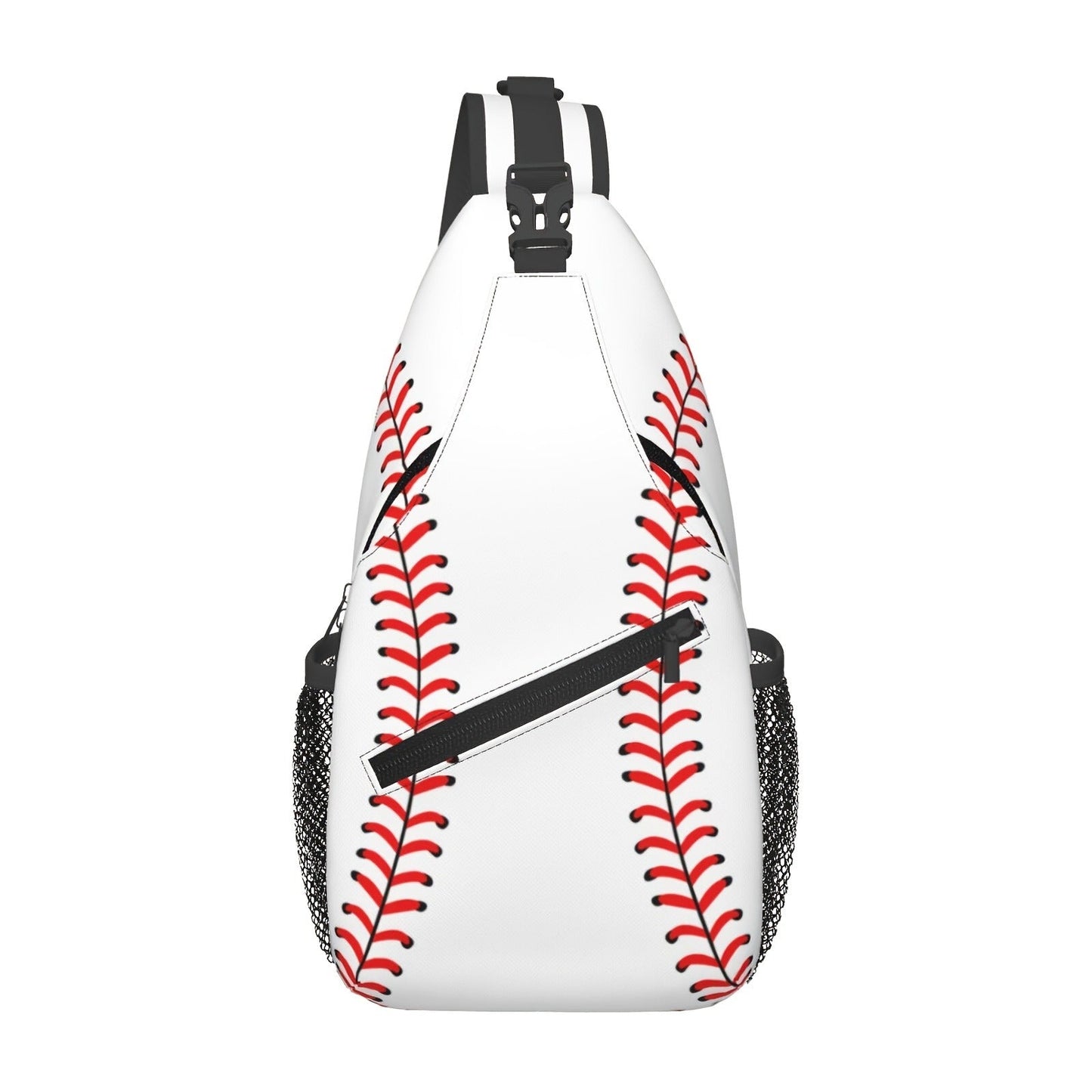 Sling Bag Baseball-Themed One-Strap Crossbody Pack with Adjustable Shoulder Carry for Training and Travel