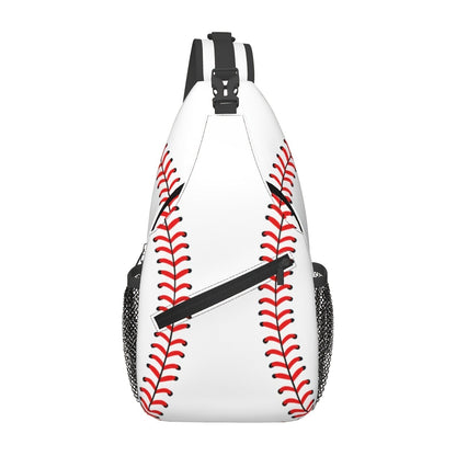 Sling Bag Baseball-Themed One-Strap Crossbody Pack with Adjustable Shoulder Carry for Training and Travel