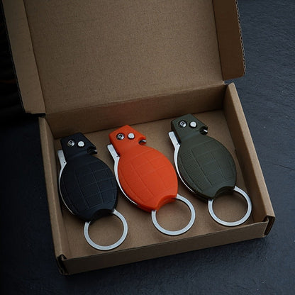 Three-Piece Folding Golf Divot Tool Set with Spring-Button Fork, Curved Hook, Whistle and Key Rings