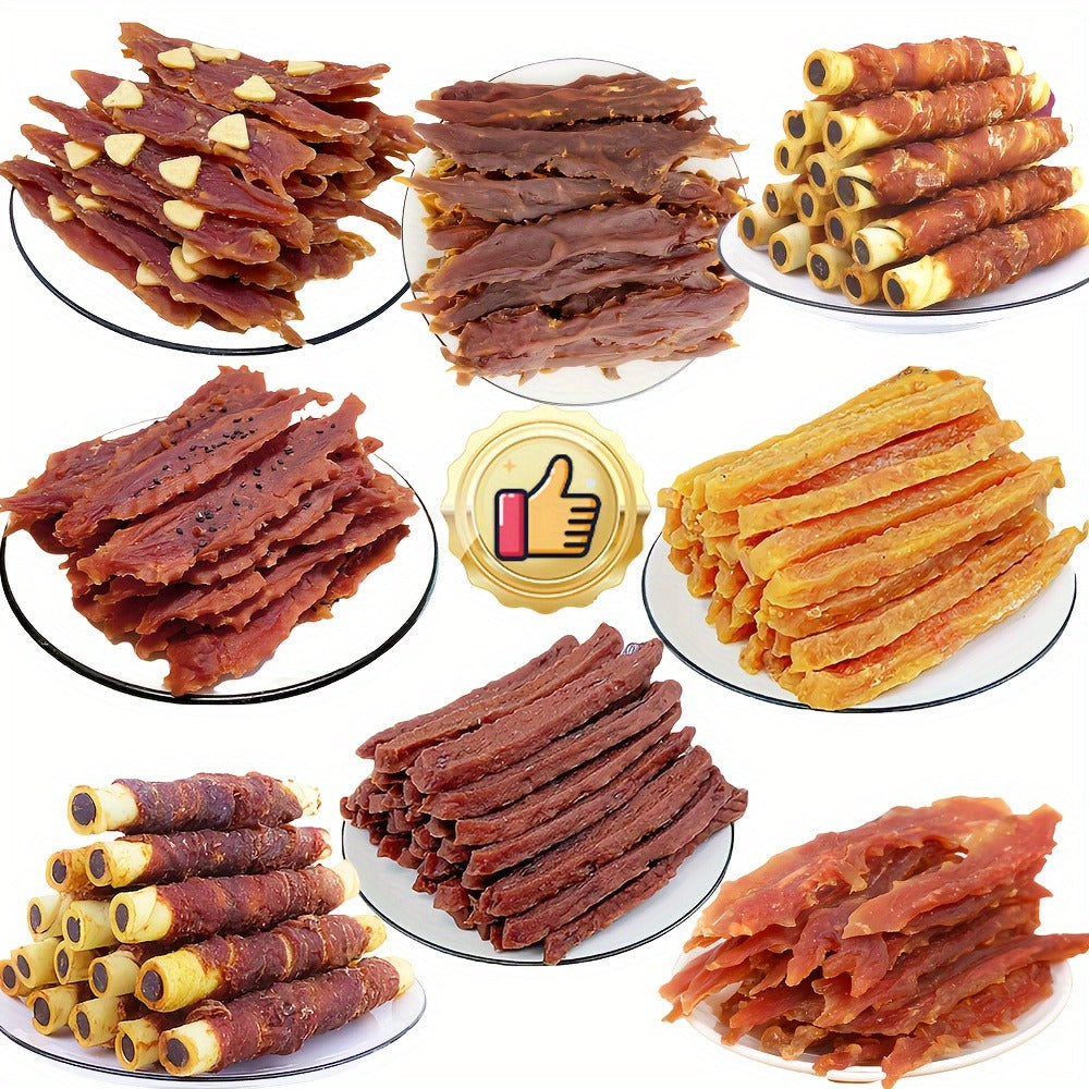 Dog Treats Sesame or Cheese Duck Jerky with Chicken, Milk Jerky or Sandwich Stick Dual Packs