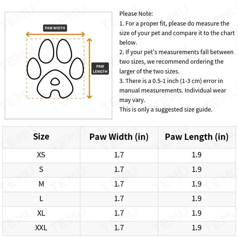 Dog Boots Anti-Slip Suspender Booties with Adjustable Straps & Buckles – Winter Warm Durable Polyester Snow & Ice Paw Protector for Medium Large XL Dogs, Secure Outdoor Walking Boots
