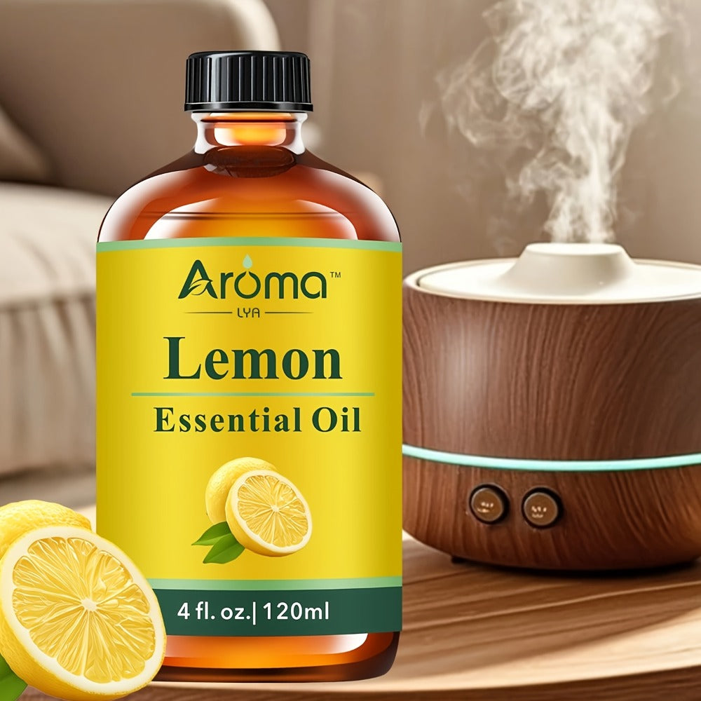 Pure Natural Essential Oils 4oz Large Bottle Peppermint Frankincense Lemon Rum Cologne for Diffuser Hair Skin Massage Soap Candle Making Aromatherapy