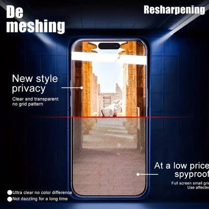 Screen Protector, 5-Piece Privacy Tempered Glass Set with Dust-Free Installation Cabin for Seven Selected iPhone Models