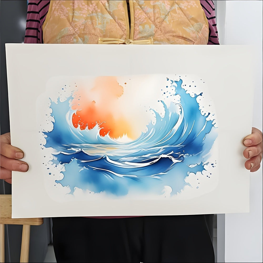 Watercolor Paper with 50 Displayed Sheets in 11.8 x 8.2-Inch or 16.5 x 11.7-Inch Protected Sizes