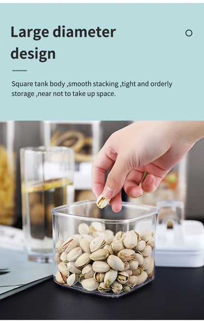 Plastic Food Storage Containers with Lids - Leak Proof Airtight Kitchen Organizer Set for Home Cooking, Dining and Outdoor Meals