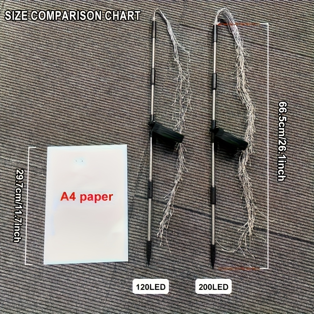 Solar Firecracker Cluster String Lights with 120 LEDs in Warm Color or Multicolor Checkout Options