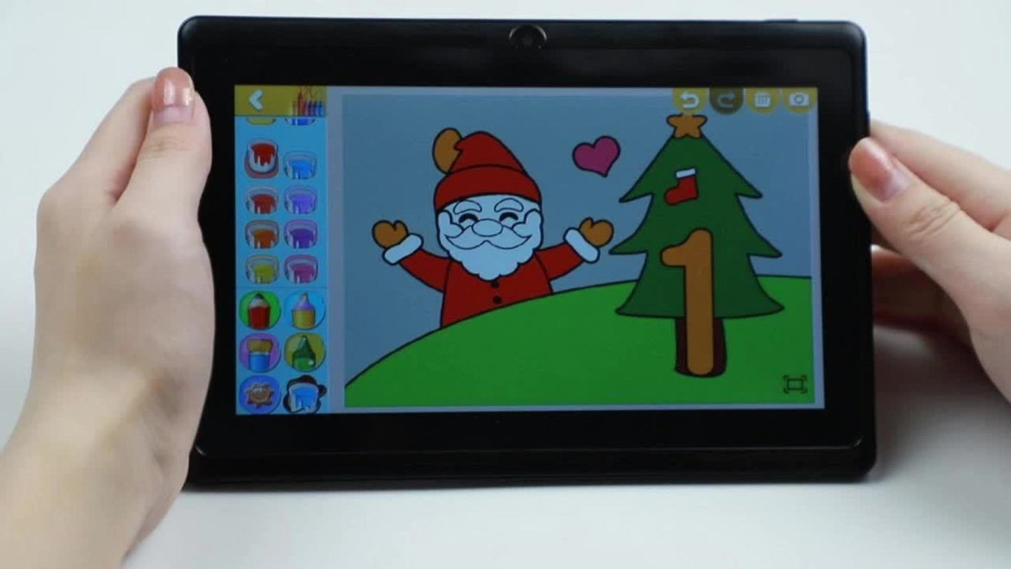 Android Tablet 7-Inch with Android 14, 32GB Internal Storage, Quad-Core CPU and Protective Case Choices