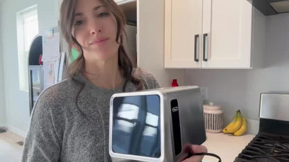 900W Two-Slice Touchscreen Toaster with Five Bread Modes, Six Shade Settings, Memory and Stainless Finish