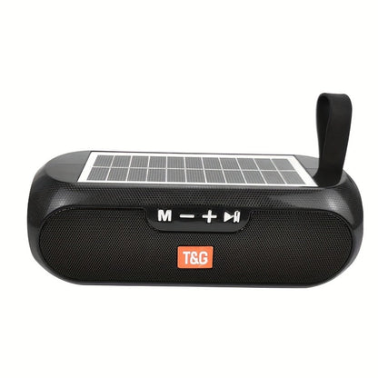 TG182 Solar Powered Bluetooth Speaker – 10W Outdoor Wireless Speaker, 1200mAh Battery, TF Card, FM Radio, AUX Input, Type-C Charging, Compatible with Phone, Tablet, Computer & TV